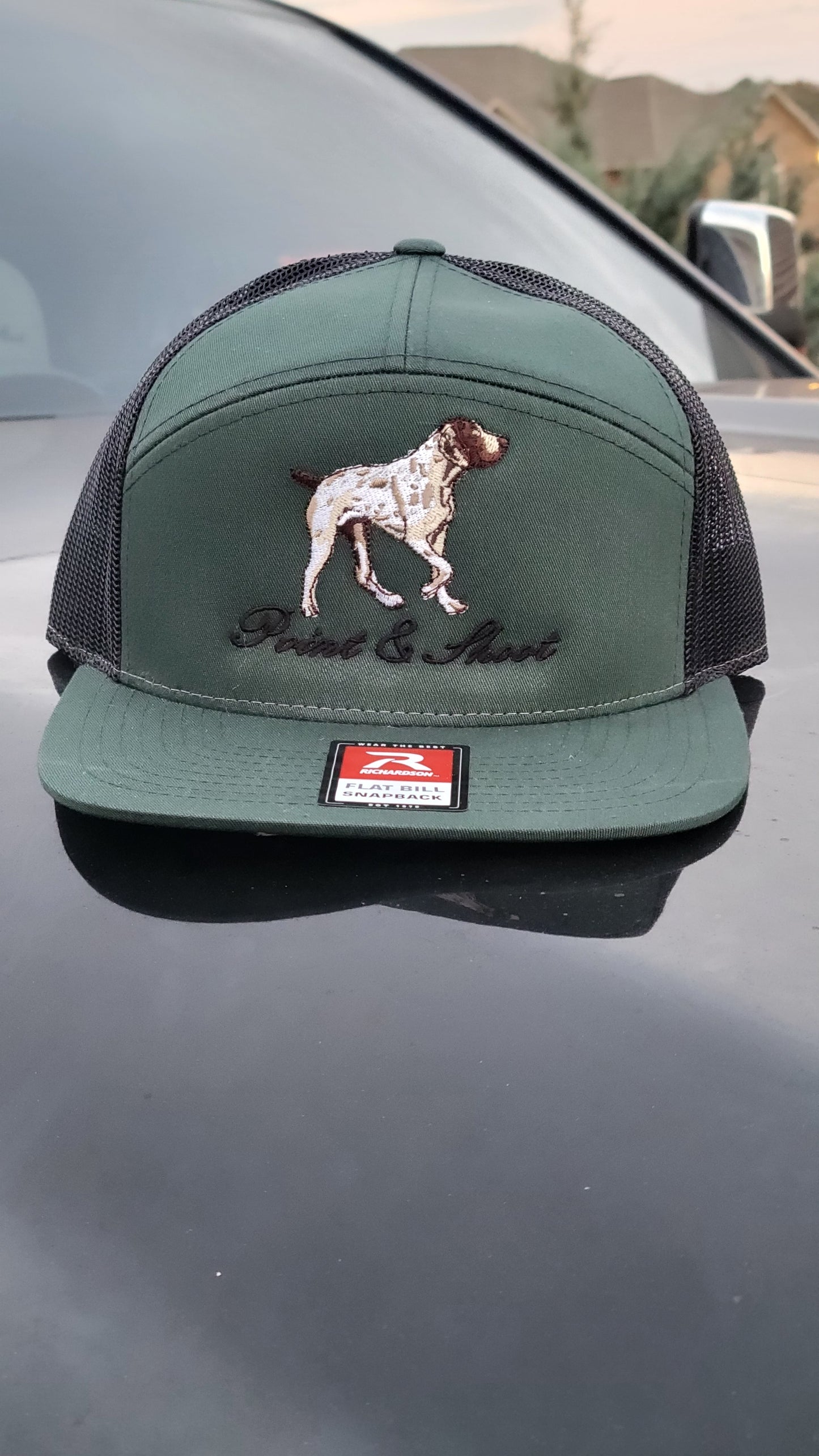 Pointer Hat 7 Panel Dark Green