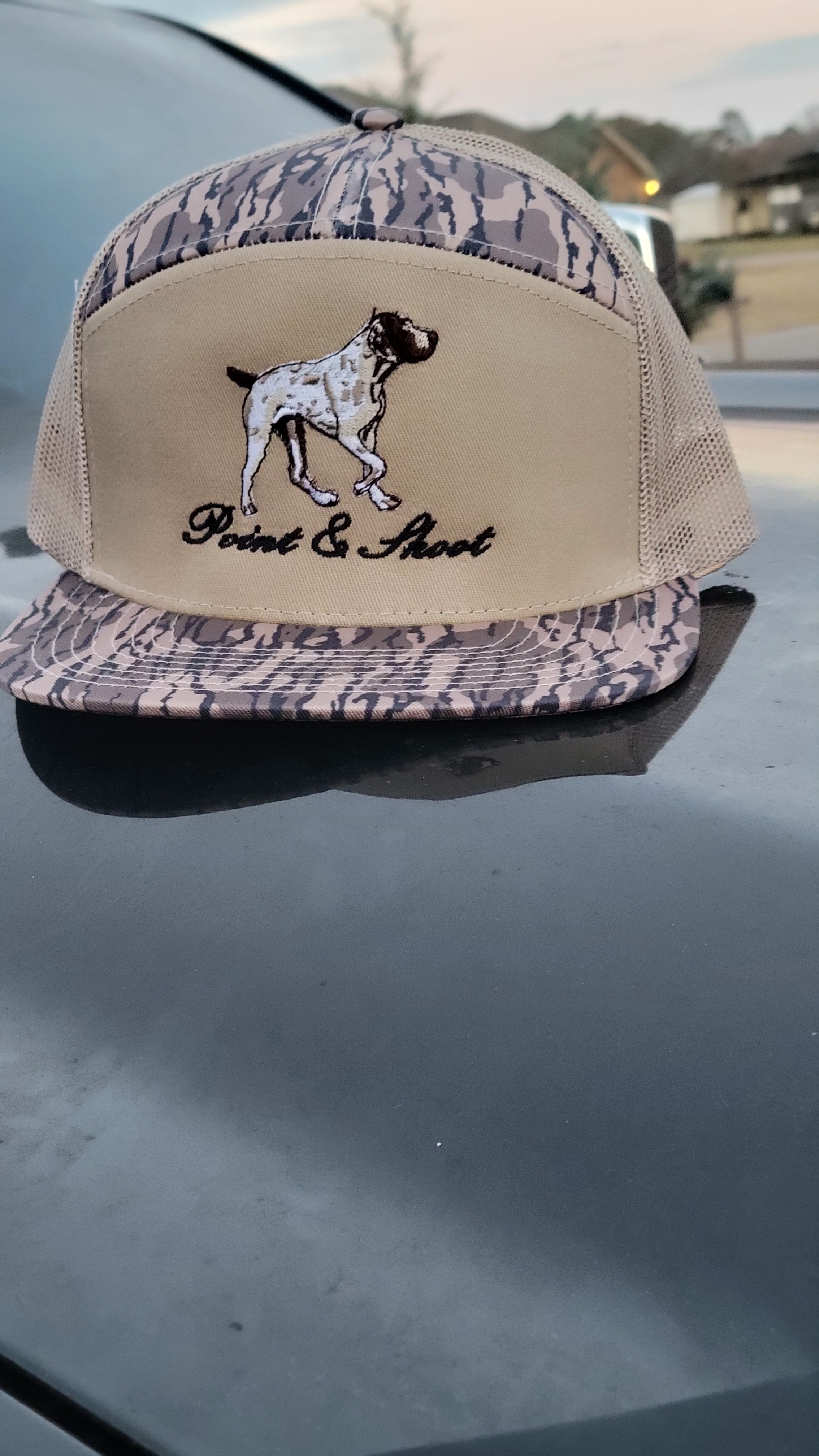 Pointer Hat 7 Panel Timber Camo – POINT & SHOOT APPAREL