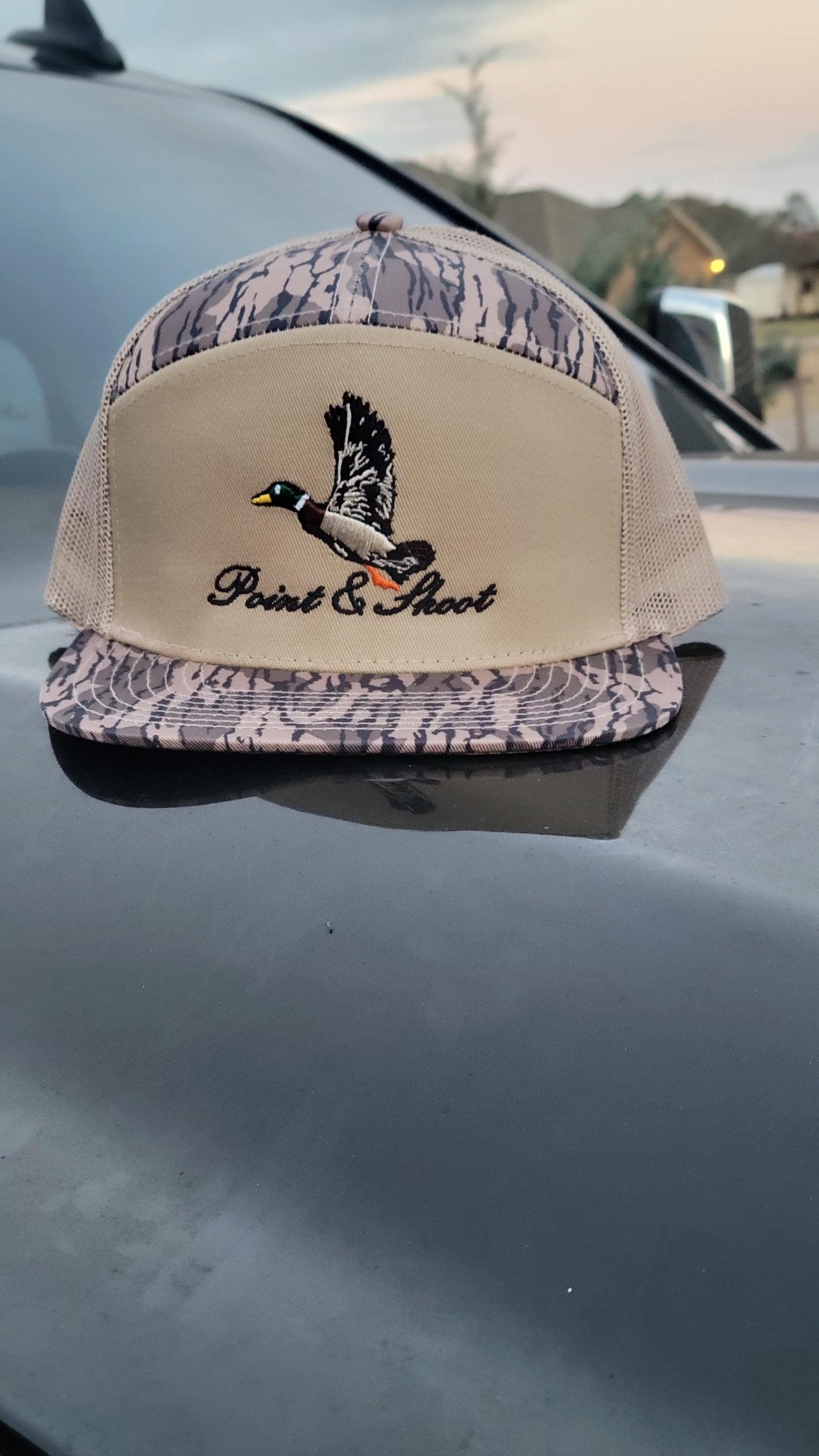 Mallard Hat 7 Panel Timber Camo