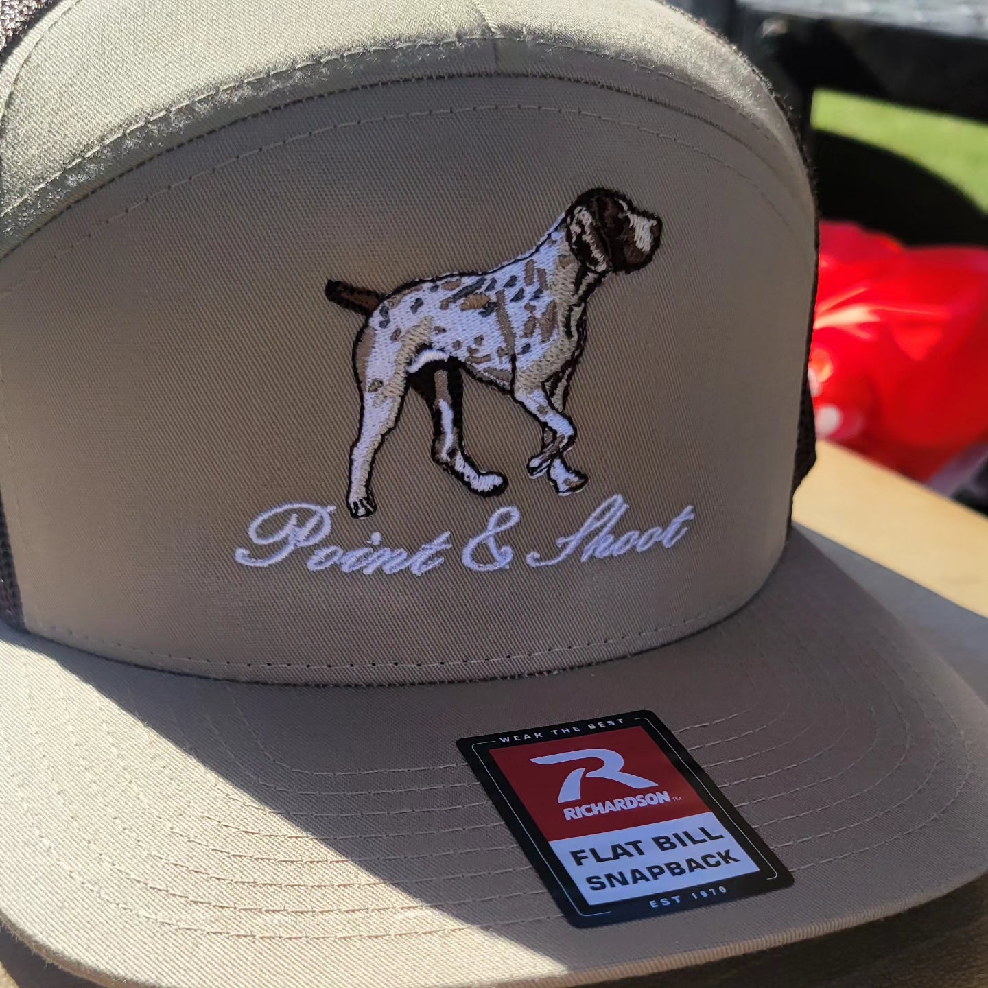 Pointer Hat Khaki 7 Panel