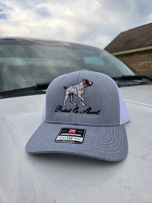 Pointer Hat Grey/White 112