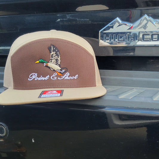 Mallard Hat Khaki/Brown 7 PANEL